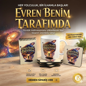 Frekans Uyumlama Seti-1–Olumlama–Kupa Bardak–Bardak Altlığı-Mini Defter–Enerji Seti
